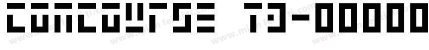 concourse T3字体转换